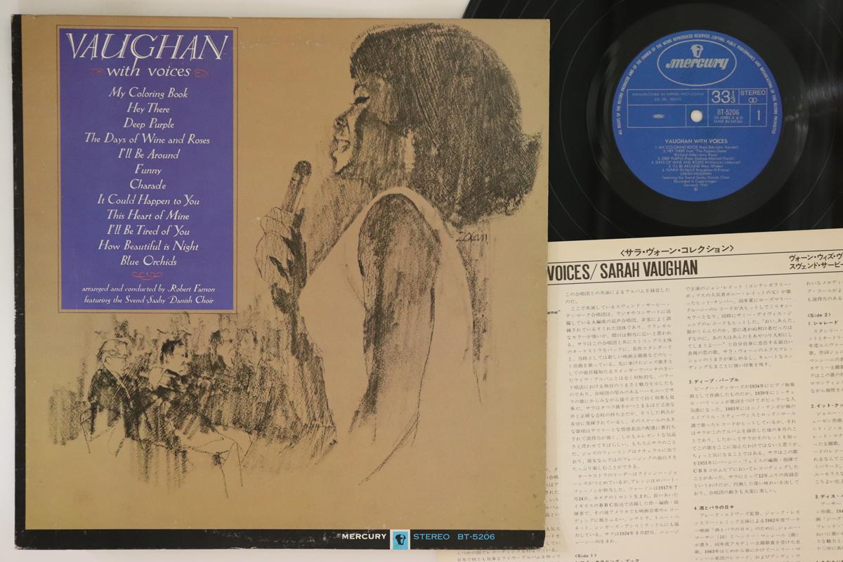 LP Пластинка САРА ВОН - Вон с голосами BT5206 MERCURY 1978 Япония Джаз